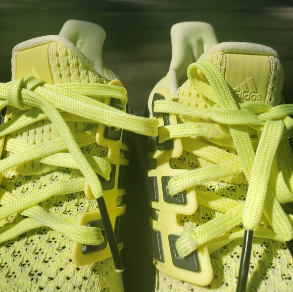 Neon Yellow Adidas Ultra Boost - Picture 2 of 4